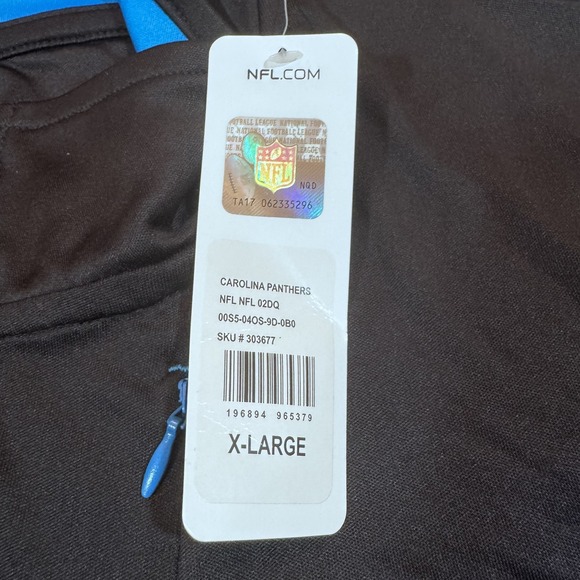 Carolina Panthers Shirt Mens XL NFL Football Team Apparel Pullover Panthers Blue - Picture 10 of 12